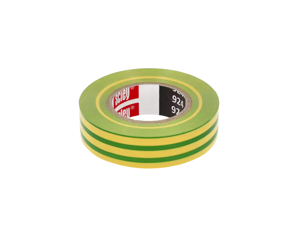 Izolačná páska SCLEY 924 - PVC, žlto-zelená 19mmx20m